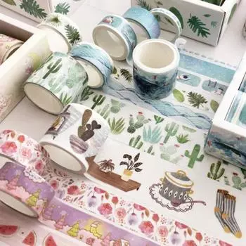 8 рулонов DIY очаровательная лента Васи износостойкая ручная лента для тиснения бумажное украшение 3