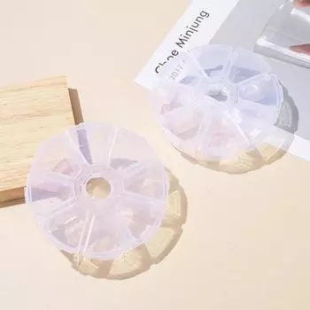 8 сеток, регулируемый ящик для хранения украшений для ногтей, чехол, независимый держатель для таблеток с крышкой, инструмент для хранения