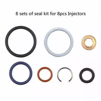 8 Sets Fuel Injector Oring Set & Top Seal kit for 03-10 Ford 6.0 6.0L Powerstroke Diesel Dorman