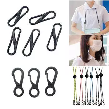 8-Shaped 100pcs/set Plastic Buckle Glasses Chain Buckle Anti-lost Rope Hook Small Carabiner Snap 8-Shaped