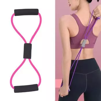 8-образные ленты сопротивления, канат для натяжения, растягивающие ленты для груди, рук, спины, плеч, тренажеры для домашних тренировок, силовые тренировки зелёный