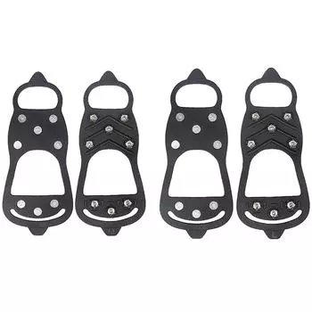 # 8-шиповые ботинки для снежных походов, альпинистские ботинки с противоскользящим покрытием для ходьбы по льду на открытом воздухе L