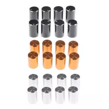 8 шт. 10*15 мм, диаметр 6 мм, алюминиевый вал с накаткой, ручки потенциометра регулировки громкости чёрный