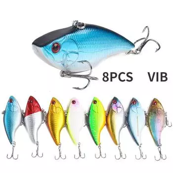 8 шт., 18,8 г/7 см, длинная наживка с имитацией рыбы, жесткая наживка 8PCS