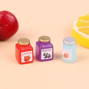 8 шт. 1:12 миниатюр Dollhouse Jams Мебель Миниатюрная кухня Кукольный домик Кухня DIY Кукольный домик Еда Аксессуары