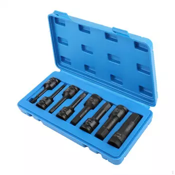 8 шт. 1/2-дюймовые шестигранные насадки премиум-класса, адаптер для отверток из хромомолибденовой стали для газона