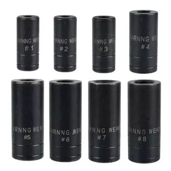 8 шт. 1/4 3/8 Шестигранная торцевая головка Стандартные инструменты для ремонта автомобилей, автофургонов и грузовиков для трещоточной рукоятки Глубокая сменная головка