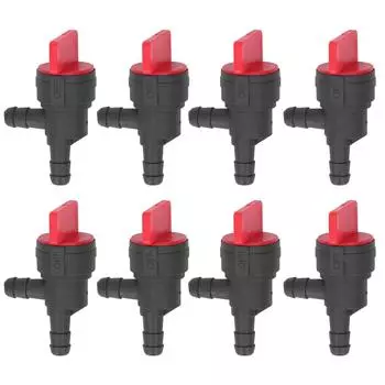 8 шт. 1/4-дюймовый топливный отсечной клапан 90-градусный отсечной клапан прямой газовый клапан для Stens для Oregon для