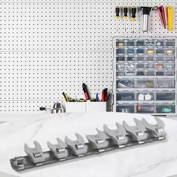 8 шт. 3/8-дюймовый приводной гаечный ключ Crowfoot 10–19 мм метрический гаечный ключ с открытым зевом регулируемый гаечный ключ с открытым зевом ручные инструменты серебряный