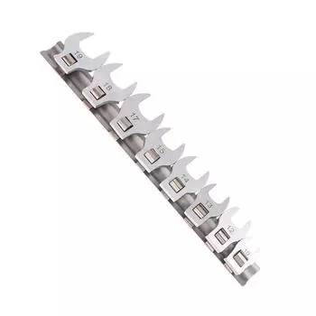 8 шт. 3/8-дюймовый приводной гаечный ключ Crowfoot от 10 до 19 мм метрический гаечный ключ с открытым зевом подвижный открытый гаечный ключ с храповым механизмом