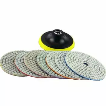 8 шт. 3-дюймовые алмазные электрические шлифовальные подушечки для шлифовки гранитной плитки.