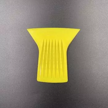 8 шт. 3D пластиковый полосатый шпатель, скребок из углеродного волокна, виниловая пленка, скребок для автомобильной пленки, растворитель для клея, инструменты для автомобильной фольги, инструменты для тонировки окон 9*8.5 cm / 3.52*3.32 inch жёлтый