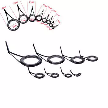 8 шт. 8 размер направляющий наконечник для удочки верхнее кольцо круг комплект для ремонта шеста рыбалка