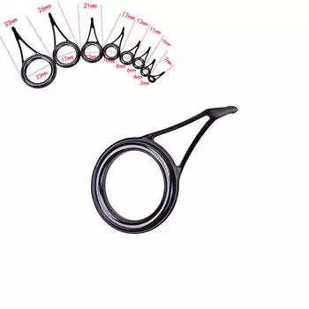 8 шт., 8 размеров, направляющий наконечник для удочки, верхнее кольцо, ремонтный комплект для круговой удочки, рыбалка
