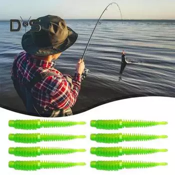 8 шт. 8 см/2 г мягкий червь приманка поверхностная обратная нить эластичный червь бионический искусственный пиявка приманка для соленой воды пресноводные принадлежности для ловли окуня I