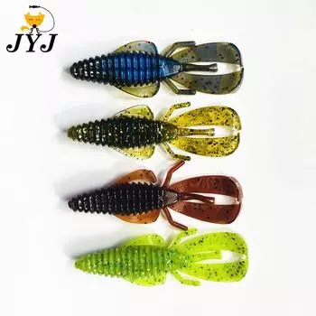 8 шт. 8 см мягкие приманки в виде жуков, креветок, червей, силиконовые искусственные креветки, креветки для ловли окуня, щуки, приманки 8cm 4.5g 8pcs