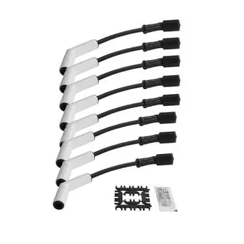 8 шт. 9070C Extreme Wire Set силиконовый комплект для свечей зажигания для двигателей GM LS/LT Gen LS2 LS3 LS4 LS7 ремонт автозапчастей чёрный