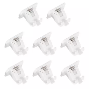 8 шт. ABS кронштейн для карниза для штор самоклеящийся держатель для столба без перфорации крючки для туалета в отеле настенная вешалка для подвешивания