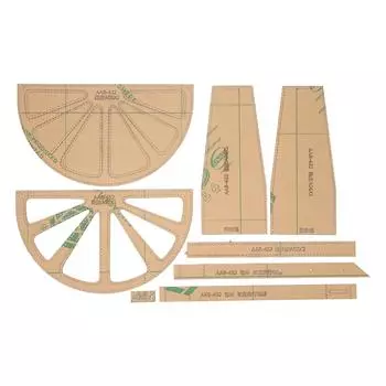 8 шт. Акриловый трафарет для сумки на ремне, шаблон из прозрачной кожи, инструмент для ручного творчества «сделай сам» для одного человека