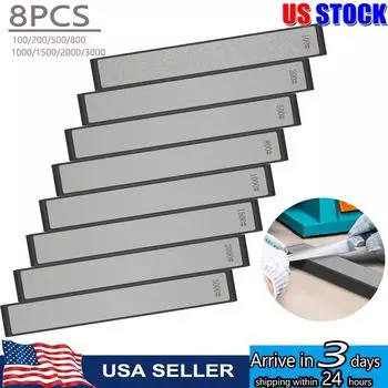 8 шт алмазных точильных камней для ножей зернистостью 100-3000 грит алмазные точилки с нескользящей основой для RUIXIN PRO RX-008 RX-009