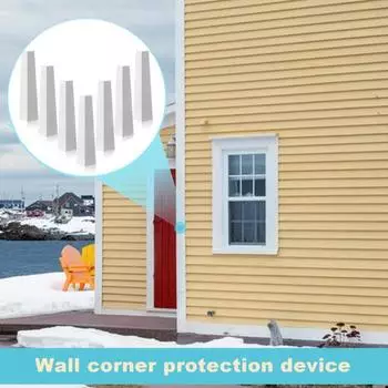8 шт. алюминиевые наружные угловые заглушки для сайдинга, нержавеющие, устойчивые к коррозии, высокопрочные, гладкие, алюминиевые угловые накладки, угловые заглушки белый