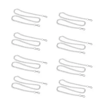 8 шт. алюминиевых цепей для панциря длиной 39,4 дюйма, изысканная серебряная прочная многоцелевая металлическая цепочка для рукоделия