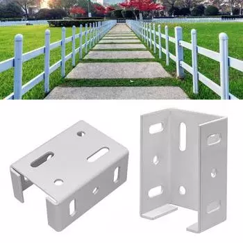 8 шт. алюминиевых кронштейнов для ограждения, стабильное соединение, нержавеющая порошковая поверхность, прочные металлические кронштейны для ограждения, замена Sets