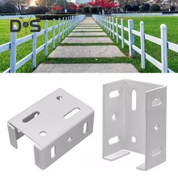 8 шт. алюминиевых кронштейнов для ограждения, стабильное соединение, нержавеющая порошковая поверхность, прочные металлические кронштейны для ограждения, замена Sets
