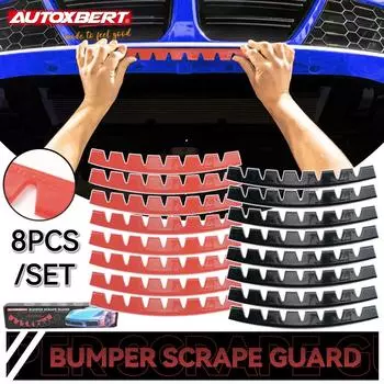 8 шт. AUTOXBERT передний бампер скребок защитная пластина защитный комплект против царапин для BMW G22 G23 G24 G26 425i 430i защитная пластина DIY чёрный