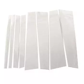 8 шт. автомобильные стойки, накладки на дверные и оконные панели, наклейки на серебристую хромированную колонку для Honda Pilot/Ridgeline 2016-2022, автозапчасти серебряный