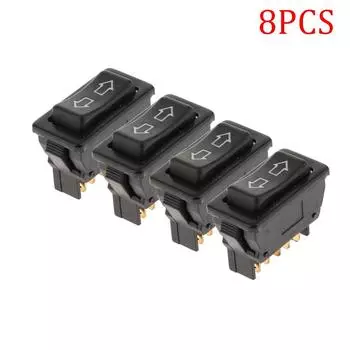 8 шт. Автомобильные универсальные 5-контактные перекидные переключатели питания блокировки дверей/стеклоподъемников постоянного тока 12 В/20 А