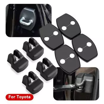 8 шт. автомобильный дверной замок, пряжка, дверной держатель, дверной замок, защитная крышка, автомобильная наклейка для Toyota Land Cruiser Prado 120 2003-2009