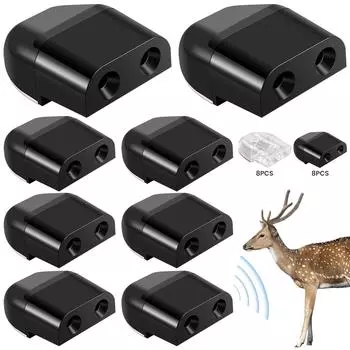 8 шт. автомобильный свисток для предупреждения оленей предотвращает столкновения оленей отпугиватель животных ультразвуковой уличный свисток для отпугивания оленей предупреждающие устройства прозрачный