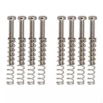 8 шт. Британская система хамбакер звукоснимателей крепежные винты и пружины, высота звукоснимателя, двойной Argent