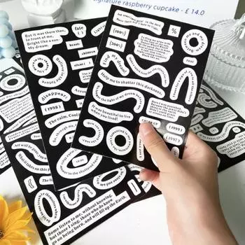 8 шт., бумажные наклейки для скрапбукинга, широко используемые съемные ретро-стили, журнальные наклейки для скрапбукинга, декоративные наклейки для рукоделия