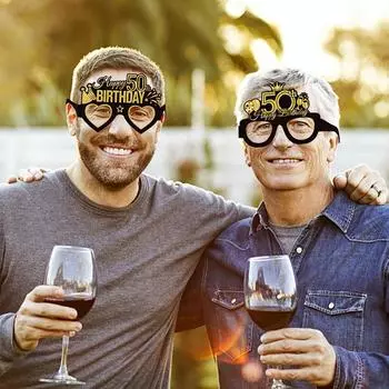 8 шт. бумажные стаканы на день рождения 18, 40, 50, 60-й день рождения, веселый реквизит для фотосъемки, черно-золотые бумажные стаканы, подарок на день рождения