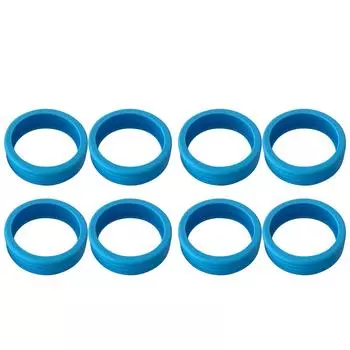 8 шт. Чехлы для колес чемодана с шумоподавлением, амортизирующие чехлы для тележки, силиконовые ролики синий