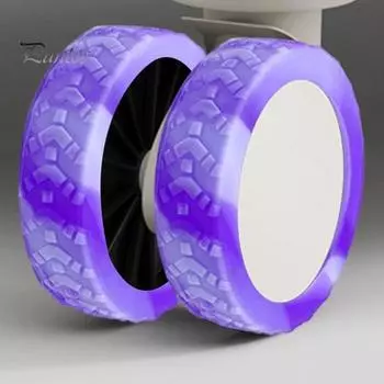 8 шт. Чехлы на колеса багажа Бесшумный защитный чехол для ручной клади Противошумные силиконовые чехлы на колеса чемодана для большинства колес с 8 колесами для багажа