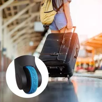 8 шт. Чехлы на колеса для багажа Износостойкие толстые Уменьшают шум Защита колесиков Предотвращают царапины Нескользящие защитные чехлы на колесики для багажа A серый