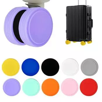 8 шт. чехлы на колеса для багажа, бесшумные защитные колёса, силиконовые башмаки на колеса для ручной клади, офисные стулья красный