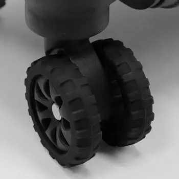 8 шт. Чехол на колесики багажа, толстый, снижает шум, защищает колесики от царапин, не скользит S чёрный