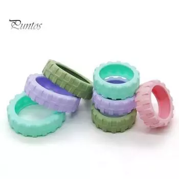 8 шт. Чехол на колесики для багажа, толстый, снижает шум, защищает колесики от царапин, нескользящий, износостойкий, водонепроницаемый чехол для колес S серый