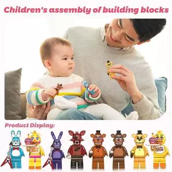 8 шт. Детские строительные фигурки Игрушки Мелкие частицы Строительные аксессуары Фигурки One Size