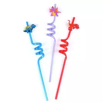 8 шт. динозавр пластиковые соломинки для питья барные соломинки для детей день рождения декор