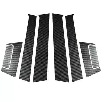 8 шт. для Honda HRV 2016-2022 карбоновый вид столбов автомобиля отделка окна BC наклейки на колонки