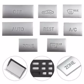 8 шт. для Mercedes для Benz для E-класса W212 C207 2009-2015 центральная консоль кнопка крышка авто внутренняя кнопка приборной панели серебристый CHINA