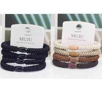 8 шт. Европейские и американские резинки для волос конфетных цветов высокой эластичности для женщин, девочек, держатель для хвостика, корейские аксессуары для волос