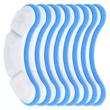 8 шт. фильтры для 61 унций/1,8 л прозрачные фильтры для фонтана для кошек, фонтан для домашних животных, активированный уголь синий