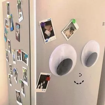 8 шт. Глаза на Хэллоуин для кустов Большие игрушечные глаза Хэллоуин Гигантские двигающиеся глаза Самоклеящиеся глаза 7cm 8pcs