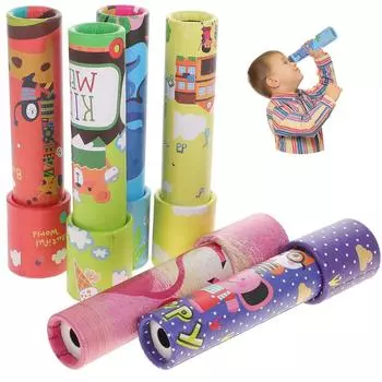 8 шт. интересные вращающиеся игрушки-калейдоскопы, детские развивающие игрушки, детский ностальгический калейдоскоп